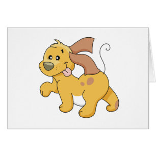 Cartão Camiseta e presentes felizes do cão de Brown