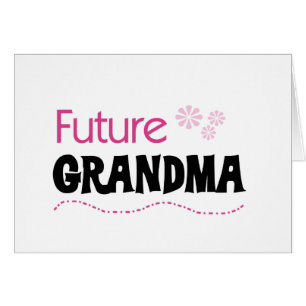 Cartão Camiseta e presentes futuros da avó