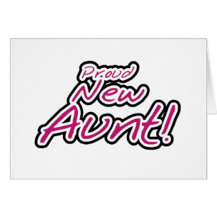 Cartão Camiseta e presentes novos orgulhosos da tia