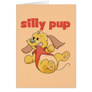 Cartão Camiseta e presentes parvos do filhote de cachorro
