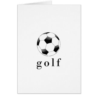 Cartão Camiseta engraçada de esportes Bola de futebol Gol