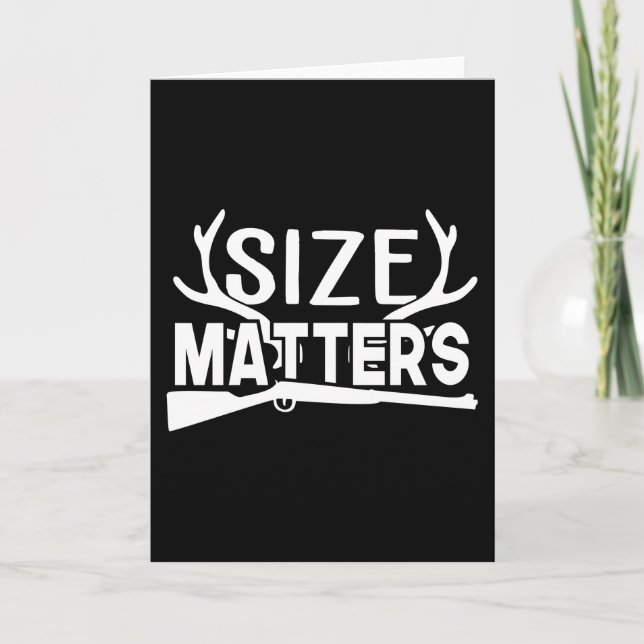 Cartão Camiseta engraçada de novidade para homens Caça (Frente)