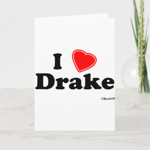Cartão Camiseta Eu Amo Drake