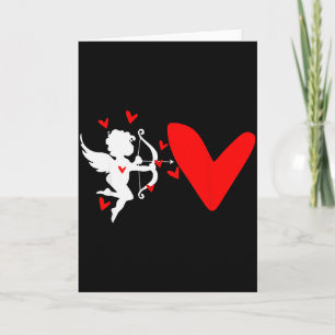 Cartão Camiseta Feminina Copa do Amor de São Valentim Anj