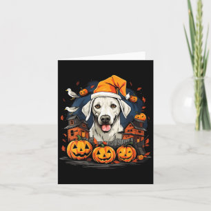 Cartão Camiseta Feminina de Manga Curta Halloween Cachorr