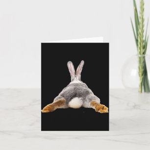 Cartão Camiseta fofa de coelho bunny 