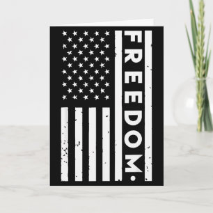Cartão Camiseta Got Freedom EUA Bandeira Para Mulheres E