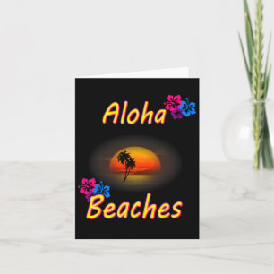Cartão Camiseta Havaiana Aloha Praias Presente Divertido 