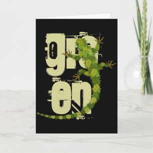 Cartão Camiseta Iguana Go Green 