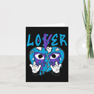 Cartão Camiseta Loser Lover Drip Heart Cor Aqua Combinand