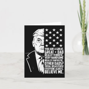 Cartão Camiseta Masculina Engraçada Trump Você É Um Ótimo