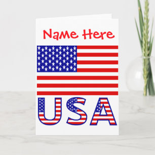 Cartão Camiseta Masculina Personalizada Vermelha Bandeira