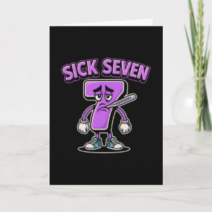 Cartão Camiseta Meme Doente Sete Seis Sete Diversão Com P