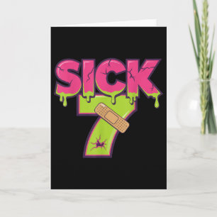 Cartão Camiseta Meme Seven Doente Seis Sete Drip Brincade