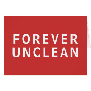 Cartão Camiseta Mensagem Engraçada e Grosseira Forever Un