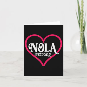 Cartão Camiseta New Orleans Nola Strong Heart Nova Orlean