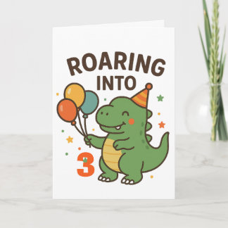 Cartão Camiseta Personalizada Idade Dino Aniversário Cria