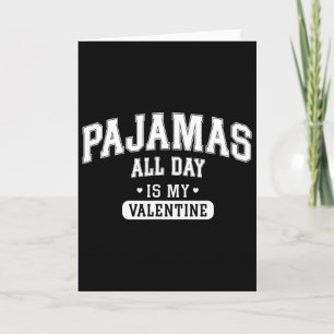 Cartão Camiseta 'Pijama o Dia Todo é Meu Namorado' Divert