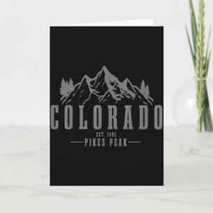 Cartão Camiseta Pikes Peak Colorado Est