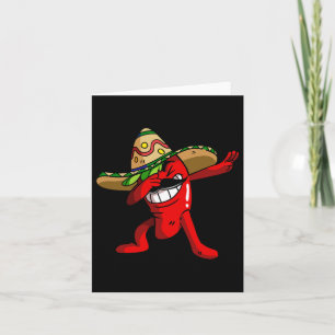 Cartão Camiseta Pimenta Chili Dabbing