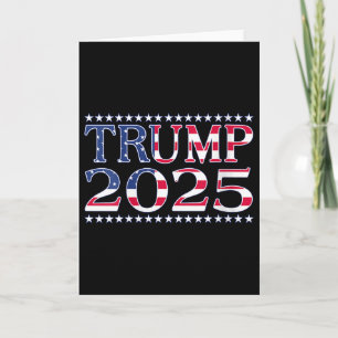 Cartão Camiseta Pro Trump 2025 Trump 2025 Mulheres Camise