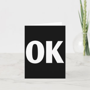 Cartão Camiseta Que Diz Ok - Camiseta Que Diz Ok