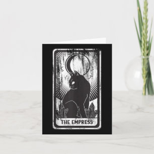 Cartão Camiseta Regata Carta Tarot Imperatriz Gato Preto