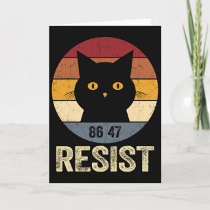Cartão Camiseta Resistir Anti Trump Retro Resistir Anti T