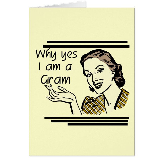 Cartão Camiseta retro e presentes do grama (Frente)