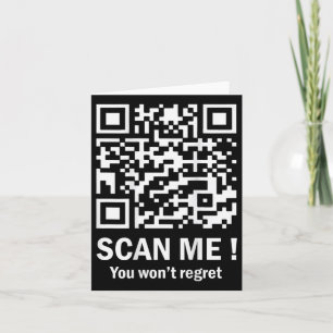 Cartão Camiseta Trump 4547 Código de Dança Funny Qr Scan