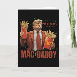 Cartão Camiseta Trump Mac Daddy Engraçada