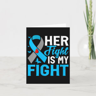 Cartão Camiseta V-neck Womens Her Fight Is My Fight
