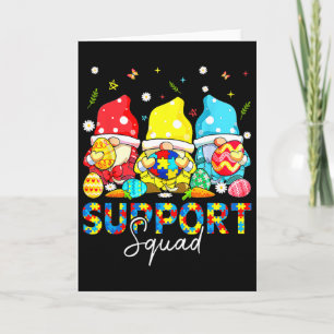 Cartão Camisetas de Conscientização do Autismo dos Gnomos