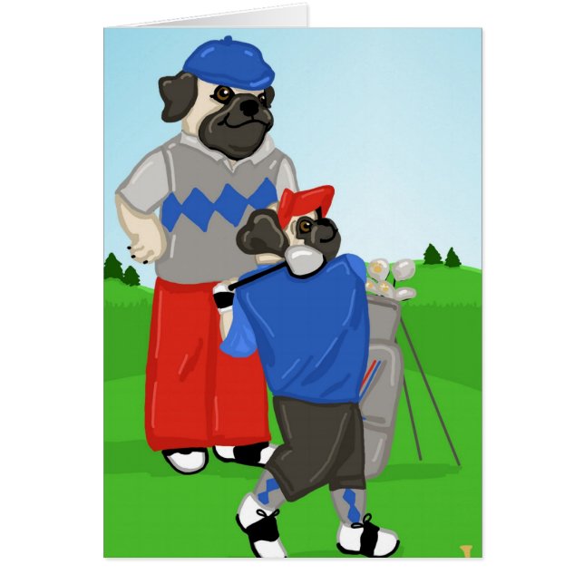Cartão Camisetas de Golfe e presentes personalizáveis (Frente)