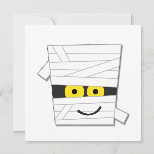 Cartão Camisetas e presentes da múmia do Halloween (Frente)