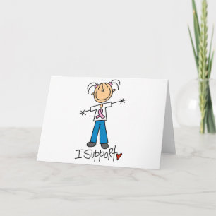 Cartão Camisetas e presentes de apoio ao cancer de mama