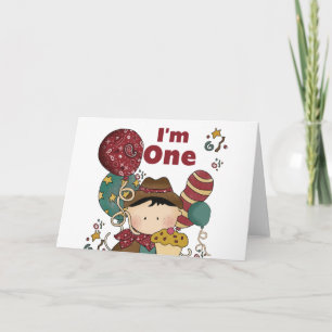 Cartão camisetas e presentes de cowboy primeiros aniversa