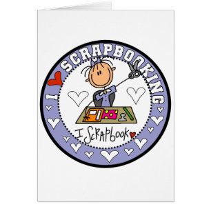 Cartão Camisetas e Presentes de Eu Adoro Scrapbooking