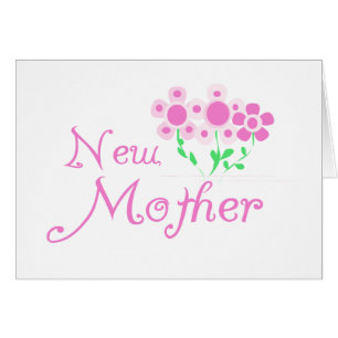 Cartão Camisetas e presentes de flores rosa-novas