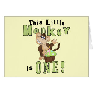 Cartão Camisetas e presentes de macacos de Partido Verde