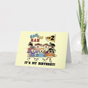 Cartão Camisetas e presentes do segundo aniversário do ch