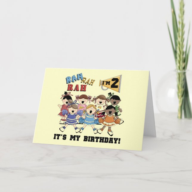 Cartão Camisetas e presentes do segundo aniversário do ch (Frente)