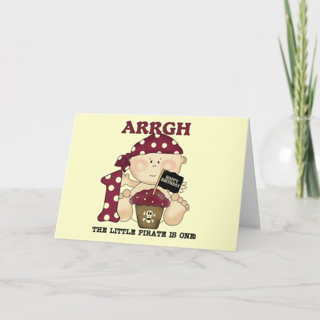 Cartão Camisetas e presentes para primeiros aniversarios  (Frente)