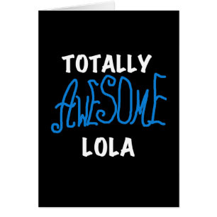 Cartão Camisetas e presentes totalmente incríveis de Lola