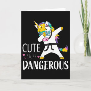 Cartão Camisetas engraçadas de karatê para meninas Cute T