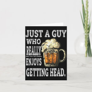 Cartão Camisetas sujas de beber cerveja para homens humor