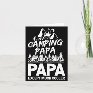 Cartão Camisetas temáticas engraçadas de acampamento para