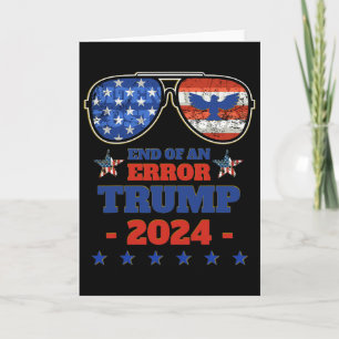 Cartão Camisetas Trump 2024 - Engraçadas Patrióticas 4 de