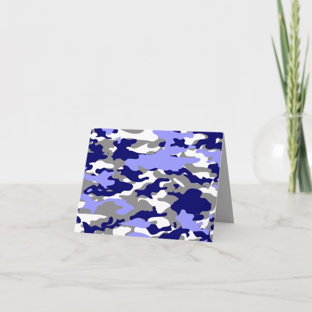 CARTÃO CAMO AZUL - NOTECARD (Frente)