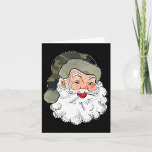 Cartão Camo Papais noeis Feliz Natal Crianças Camuflagem